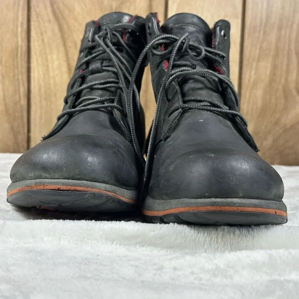 Columbia Davenport Six Waterproof Boots Men’s Size 11 Black Leather Chukka Boots